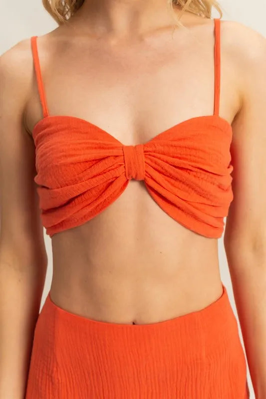 HYFVE Ruched Bra Top and Mini Skirt Set-3