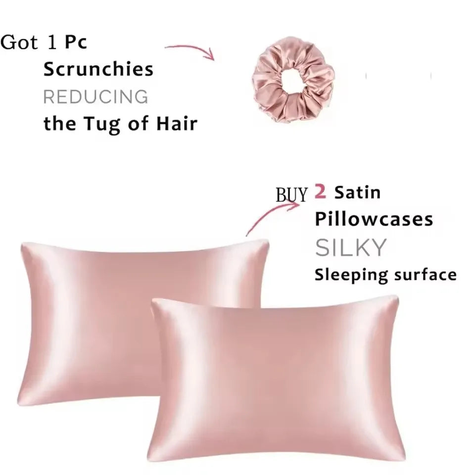 Kuup 1pcs Pillowcase Pillow Cover Silky Satin Hair Beauty Pillow Case Comfortable Pillow Case Home Decor Wholesale-1