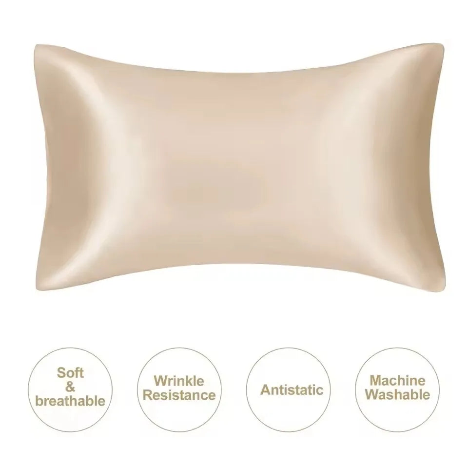 Kuup 1pcs Pillowcase Pillow Cover Silky Satin Hair Beauty Pillow Case Comfortable Pillow Case Home Decor Wholesale-4