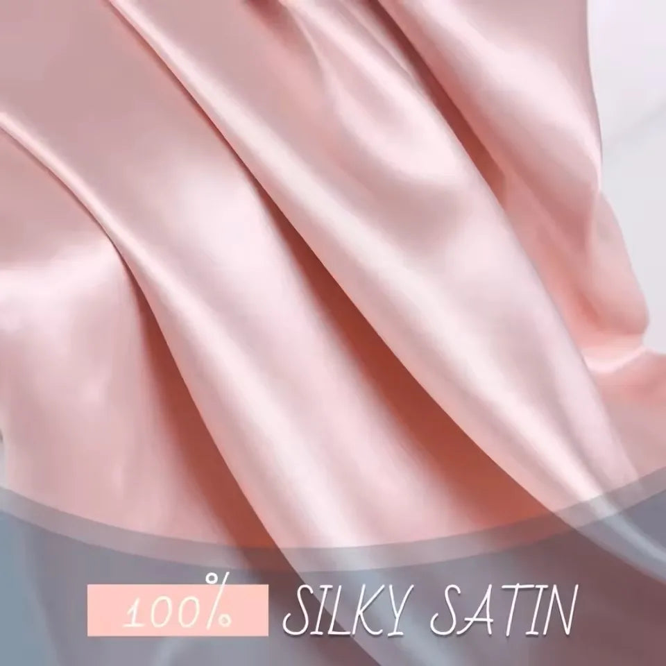 Kuup 1pcs Pillowcase Pillow Cover Silky Satin Hair Beauty Pillow Case Comfortable Pillow Case Home Decor Wholesale-2