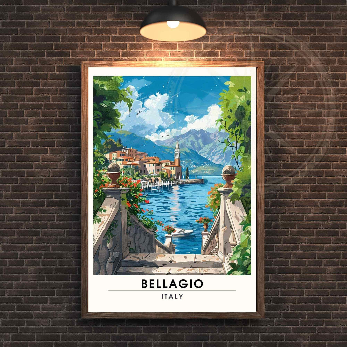 Affiche Bellagio | Impression Bellagio, italie | Affiche Lac de Côme-2