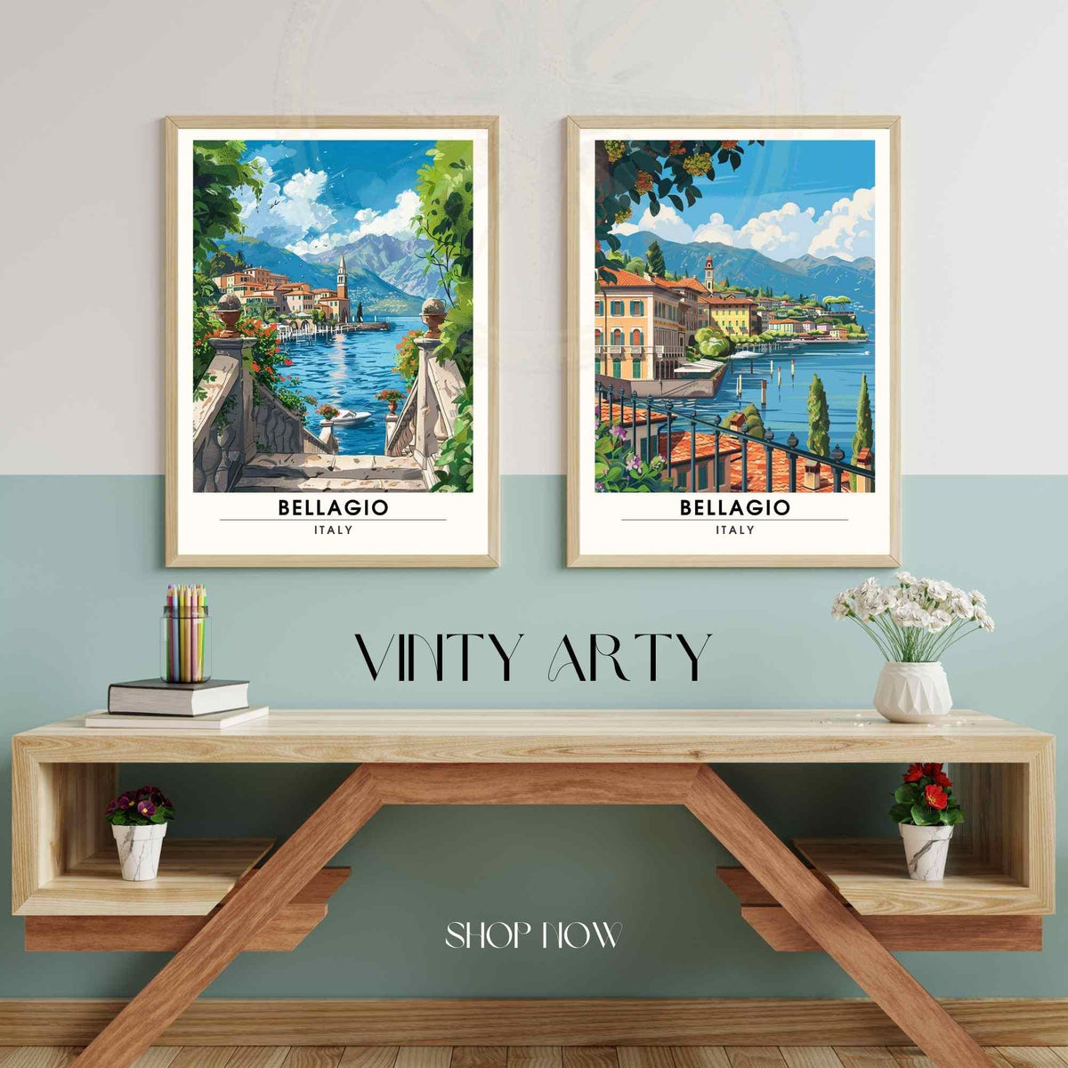 Affiche Bellagio | Impression Bellagio, italie | Affiche Lac de Côme-4