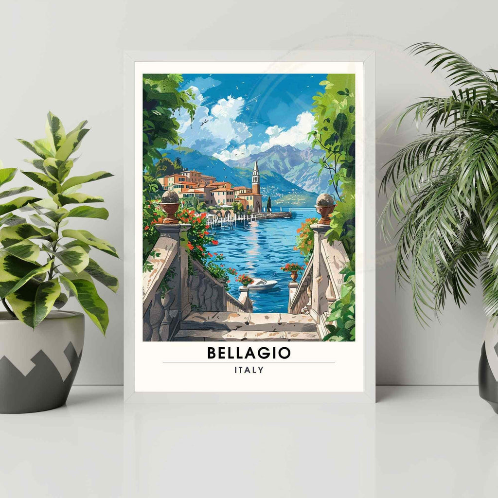 Affiche Bellagio | Impression Bellagio, italie | Affiche Lac de Côme-3